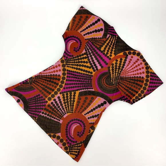 Copper Key Shimmery Kimono Style Plunging V-Neck Short Sleeve Top, Medium - Picture 11 of 16